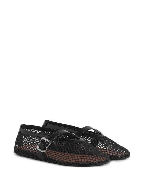 26FW 알라이아 피쉬넷 발레 플랫 AA3A029TK007 999 BLACK