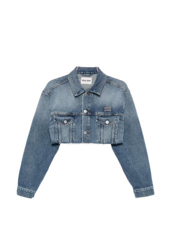 26FW 미우미우 데님 자켓 GWB314 197UF0008 NAVY