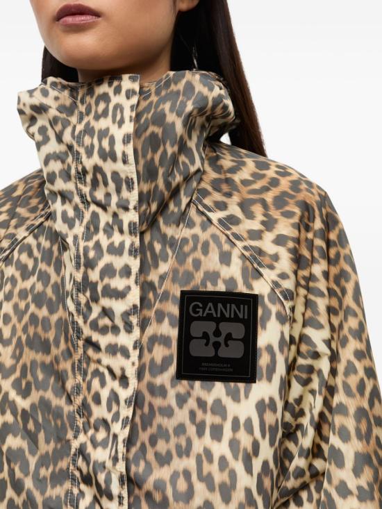 26FW 가니 나일론 자켓 W0738 859 LEOPARD PRINT - GANNI