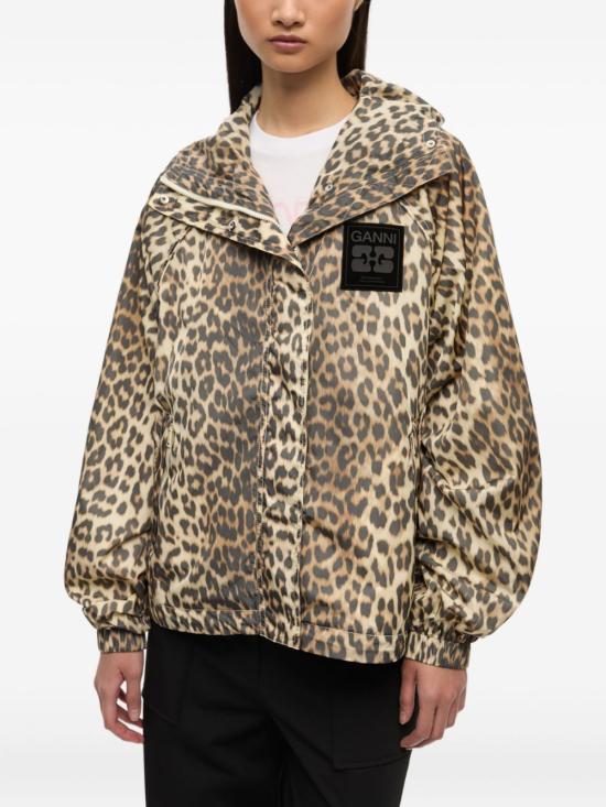 26FW 가니 나일론 자켓 W0738 859 LEOPARD PRINT - GANNI