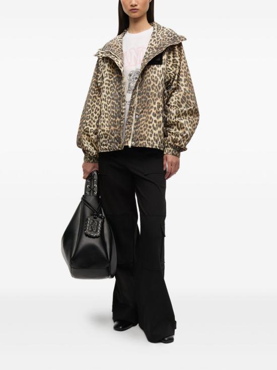 26FW 가니 나일론 자켓 W0738 859 LEOPARD PRINT - GANNI