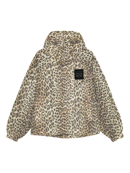 26FW 가니 나일론 자켓 W0738 859 LEOPARD PRINT