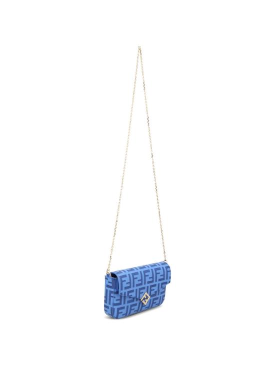 26FW 펜디 FF 다이아몬드 체인 지갑 8M0509 ADYMF1WLP NAVY - FENDI