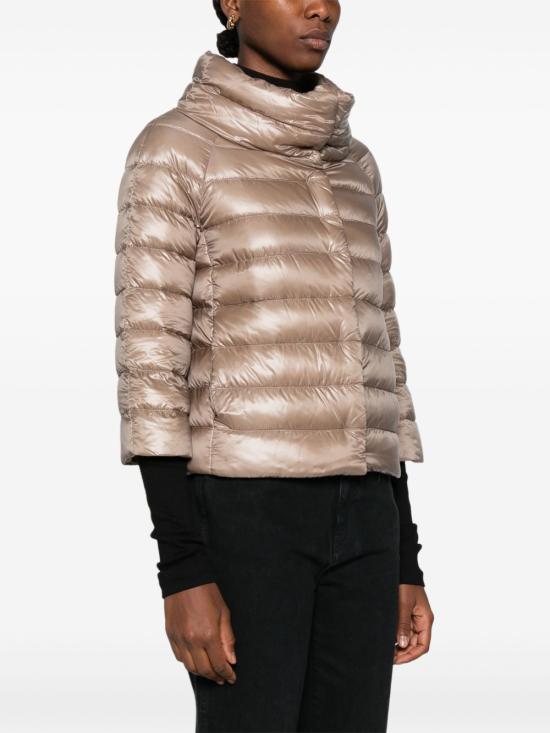 26FW 에르노 소피아 레귤러 핏 케이프 다운 자켓 PI0046DIC 12017Z2600 GREY - HERNO