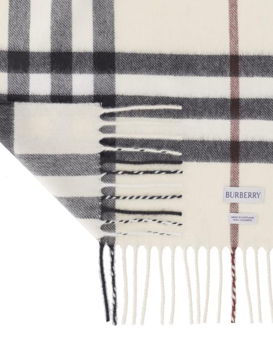 26FW 버버리 체크 캐시미어 스카프 8077884 A1450 Cream - BURBERRY