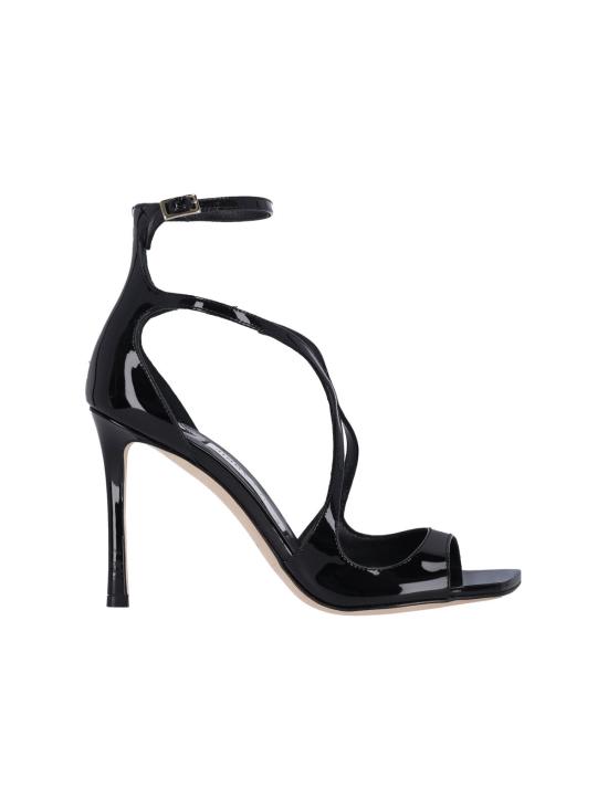 26FW 지미추 힐/펌프스 AZIA 95 PAT BLACK Black