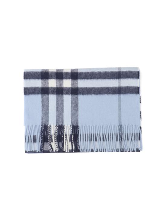 26FW 버버리 체크 캐시미어 스카프 8112636 C3263 Blue - BURBERRY