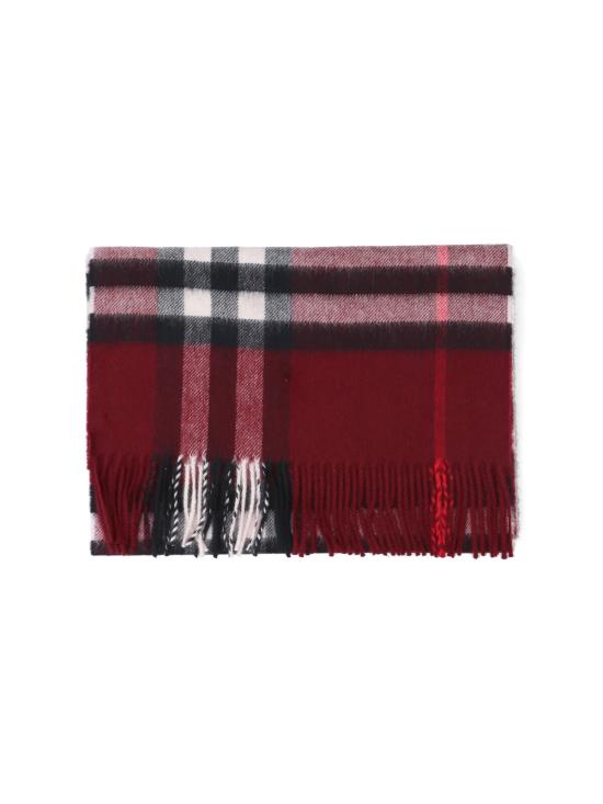 26FW 버버리 체크 캐시미어 스카프 8112639 A1308 Red - BURBERRY