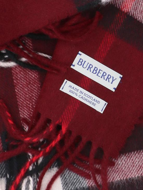 26FW 버버리 체크 캐시미어 스카프 8112639 A1308 Red - BURBERRY