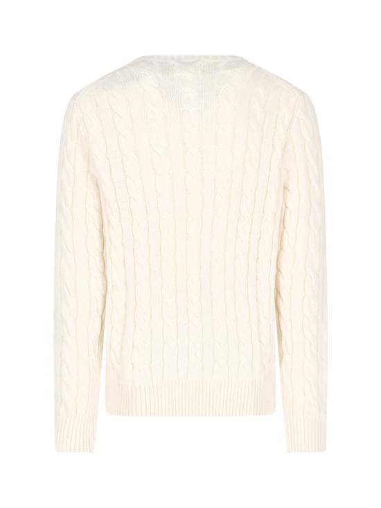 26FW 폴로 랄프로렌 로고 자수 케이블 니트 스웨터 710 775885 024 Cream - POLO RALPH LAUREN