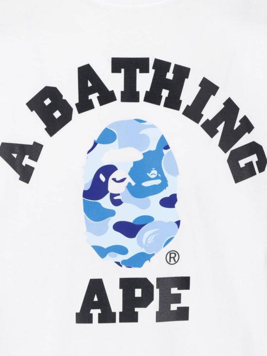 26SS 베이프 반팔 티셔츠 001TEM301004M WHITE X BLUE White - BAPE