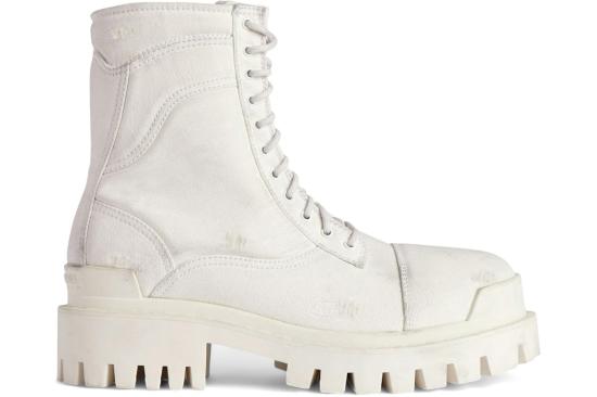 26SS 발렌시아가 컴뱃 스트라이크 부츠 845015 W2H16 9301 WHITE DOM