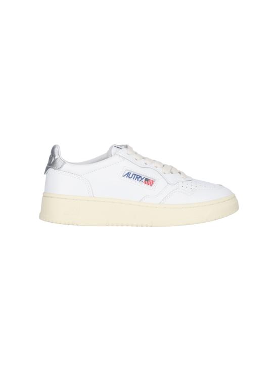 26FW 오트리 메달리스트 로우 레더 스니커즈 AULW LL05 White