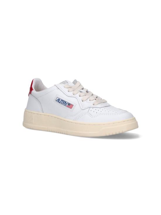 26FW 오트리 메달리스트 로우 레더 스니커즈 AULW LL21 White - AUTRY