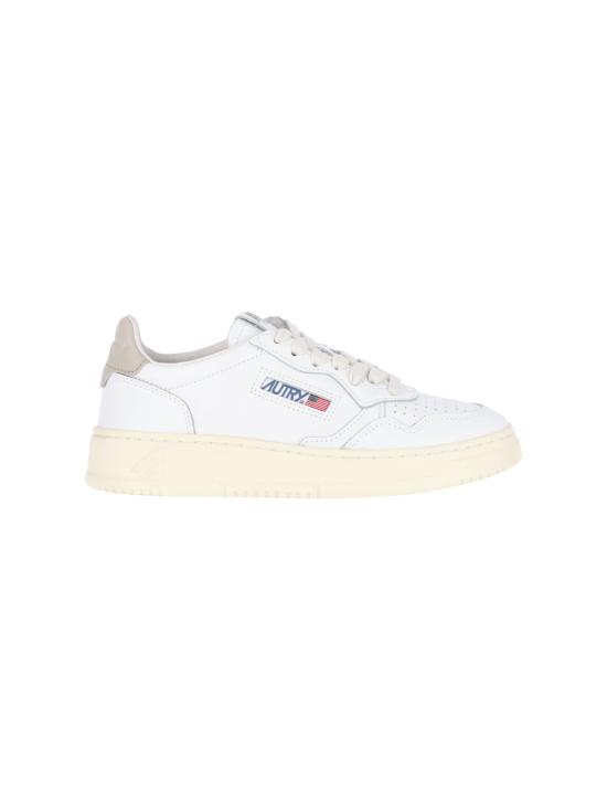 26FW 오트리 메달리스트 로우 레더 스니커즈 AULW LL27 White