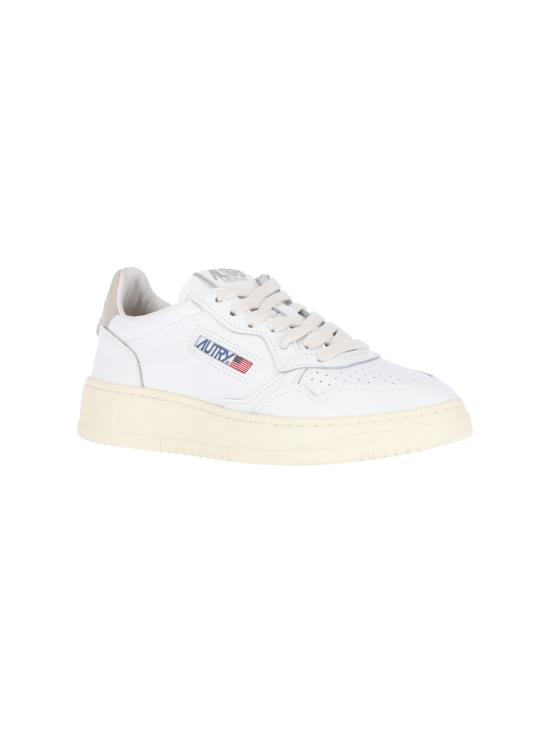 26FW 오트리 메달리스트 로우 레더 스니커즈 AULW LL27 White - AUTRY