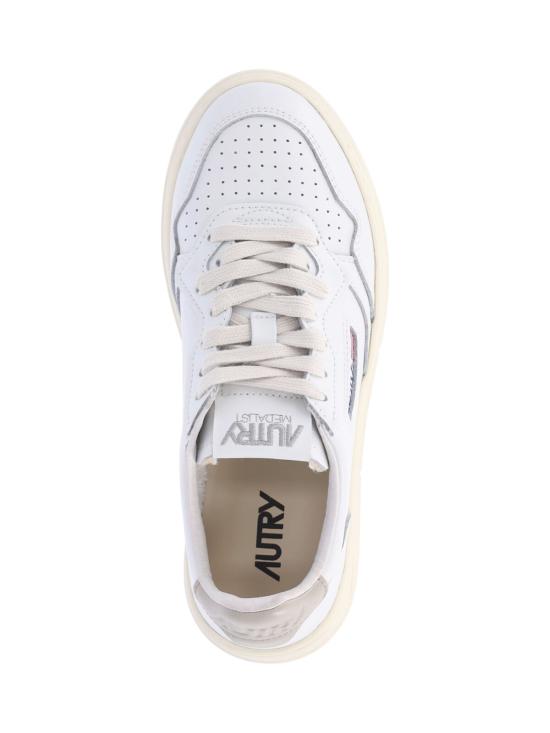 26FW 오트리 메달리스트 로우 레더 스니커즈 AULW LL27 White - AUTRY