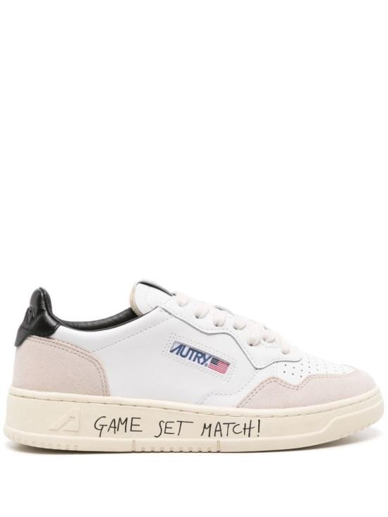26FW 오트리 메달리스트 로우 레더 스니커즈 AULW MA04 White