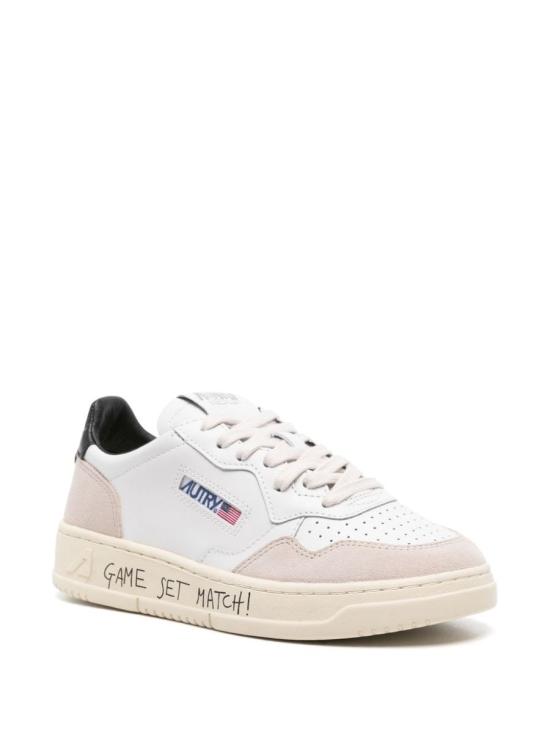 26FW 오트리 메달리스트 로우 레더 스니커즈 AULW MA04 White - AUTRY