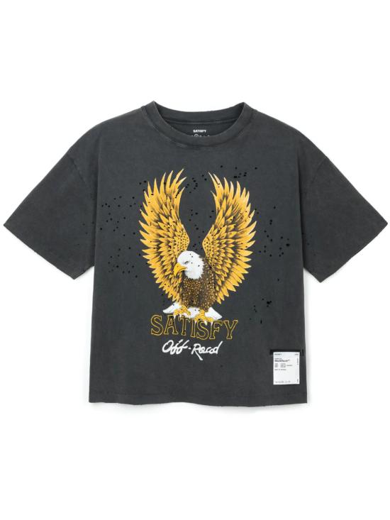 26SS 새티스파이 모스테크 티셔츠 11006 01A19 Black
