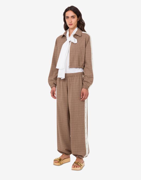 26SS 모스키노 숏패딩 AEF261E 06140526AEF1097 Brown DOM - MOSCHINO