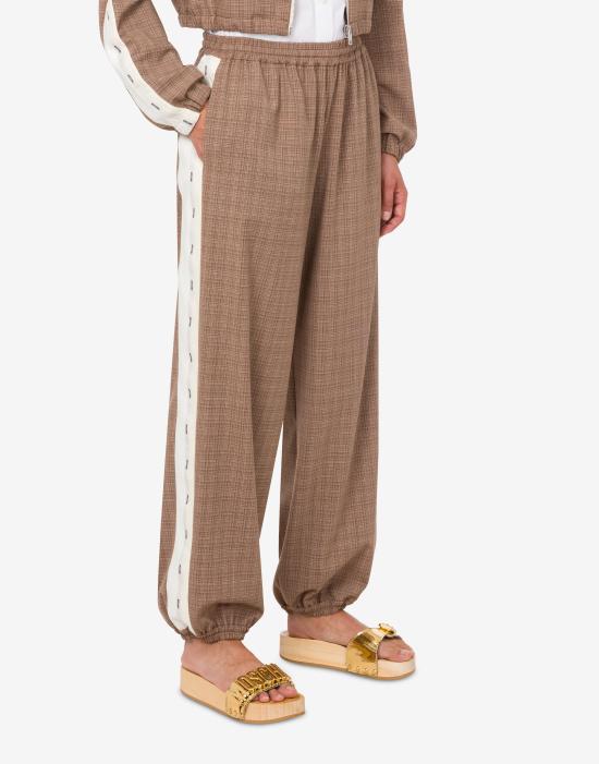 26SS 모스키노 트레이닝/조거 팬츠 AEF261E 03140526AEF1097 Brown DOM - MOSCHINO