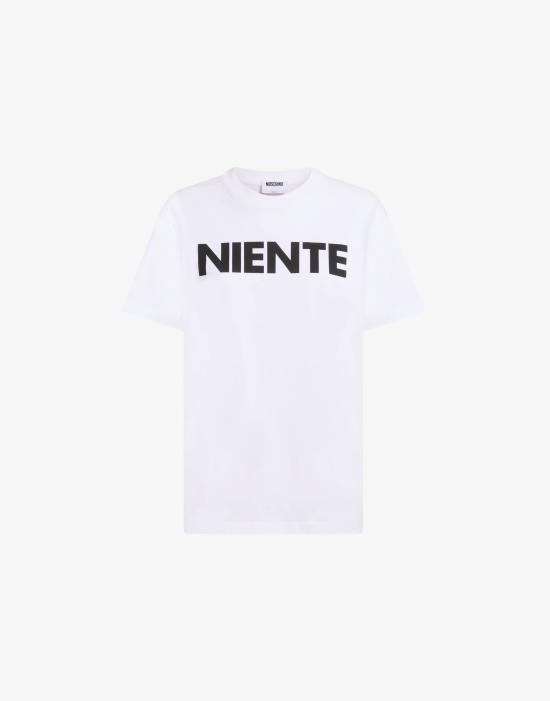 26SS 모스키노 반팔 티셔츠 AEF261D 07080441AEF1001 White DOM