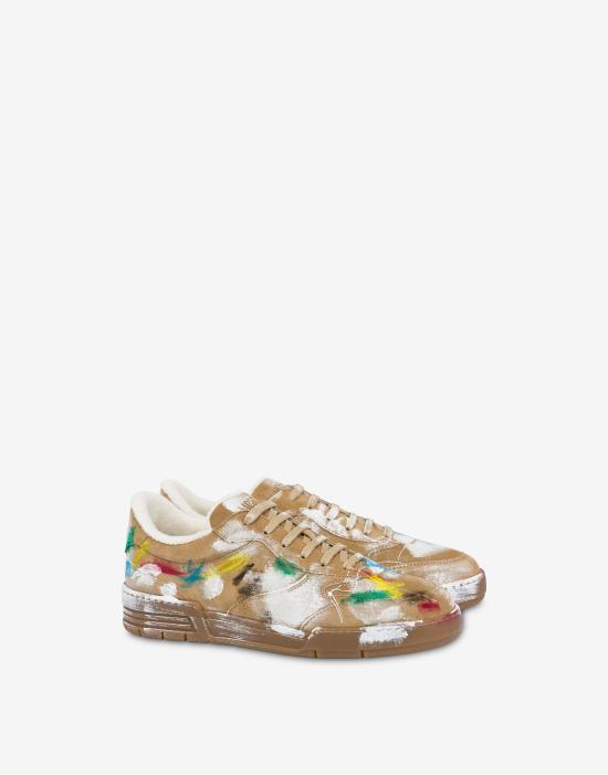 26SS 모스키노 스니커즈 POLMB15264G0OGQBPOL99C Beige DOM