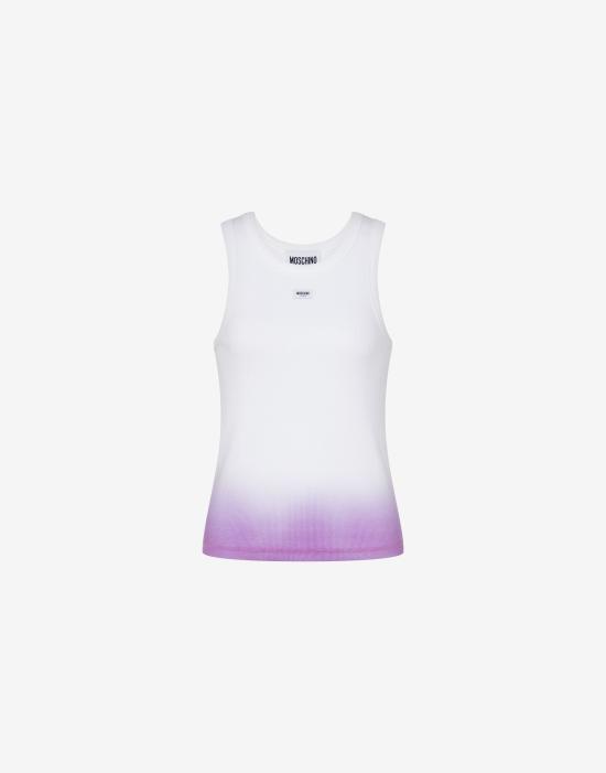 26SS 모스키노 민소매 티셔츠 AEF261K108153252AEF1247 Purple DOM