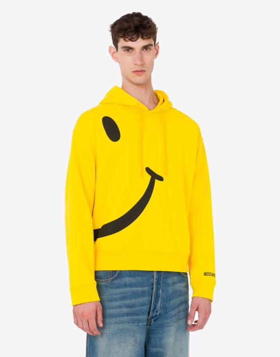 26SS 모스키노 후드 티셔츠 AEF261ZZ17110228AEF1027 Yellow DOM - MOSCHINO