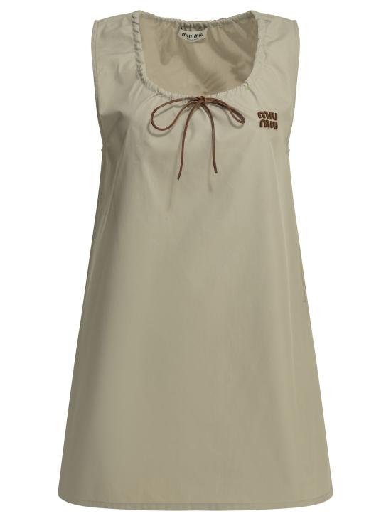 26FW 미우미우 숏 원피스 MF641412NSF0A08 S OOO Beige