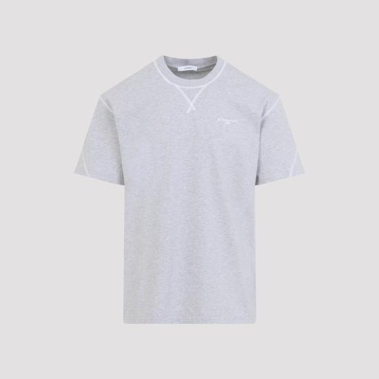 26FW 지방시 반팔 티셔츠 BM71P53YR8 055 LIGHT GREY MELANGE
