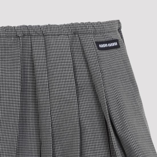 26FW 미우미우 숏 스커트 MG2723SOOO 19OS F0031 GRIGIO - MIU MIU