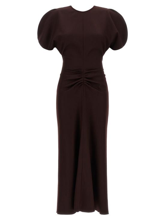26FW 빅토리아 베컴 롱 원피스 1226WDR005227VACAI Bordeaux