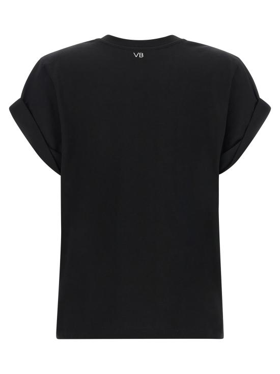 26FW 빅토리아 베컴 반팔 티셔츠 1226JTS007471ABLACK Black - VICTORIA BECKHAM