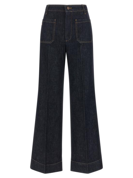 26FW 빅토리아 베컴 데님 팬츠 1226DJE007252GSINDIGORINSE Blue