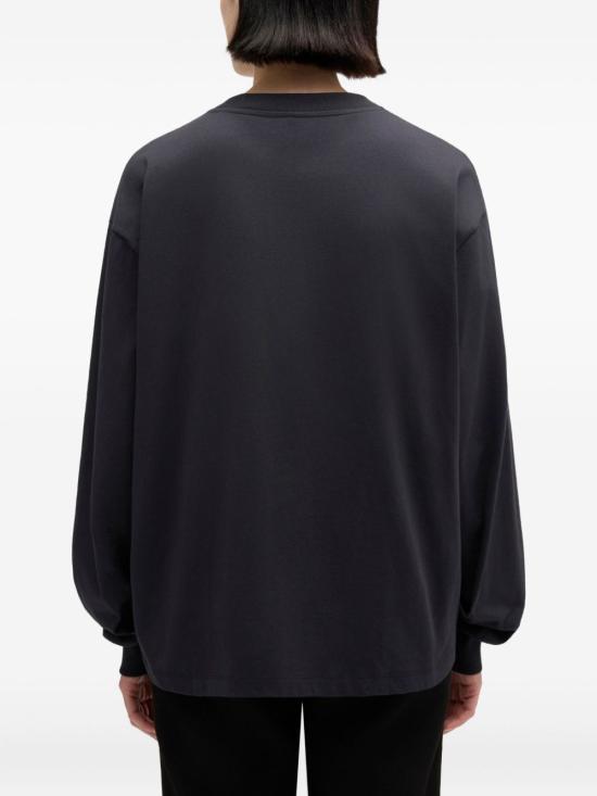 26FW 가니 푸들 롱슬리브 티셔츠 A1050036 252 BLACK - GANNI