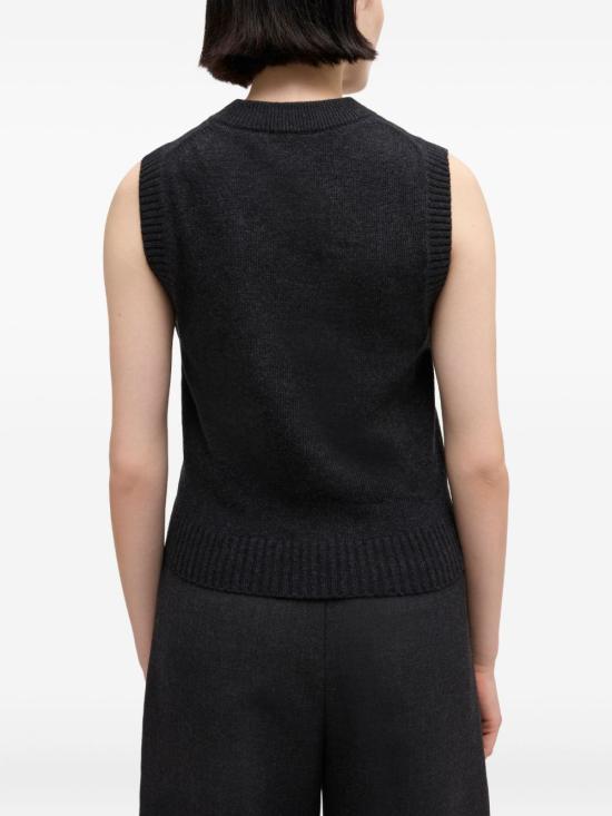 26FW 가니 그래픽 울 베스트 A1070044 051 BLACK - GANNI