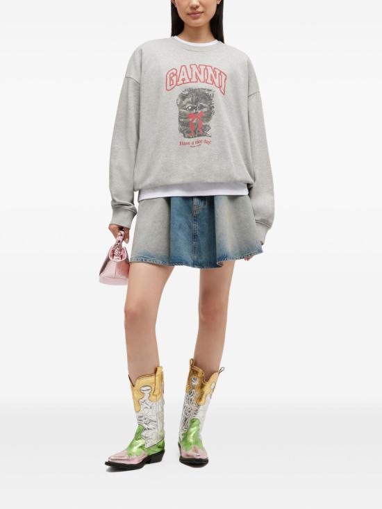 26FW 가니 키티 스웨트셔츠 A1060016 920 GREY - GANNI
