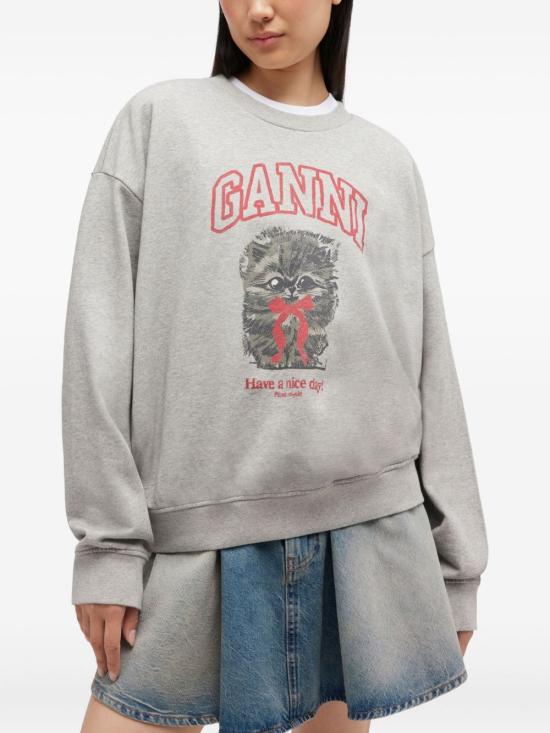 26FW 가니 키티 스웨트셔츠 A1060016 920 GREY - GANNI