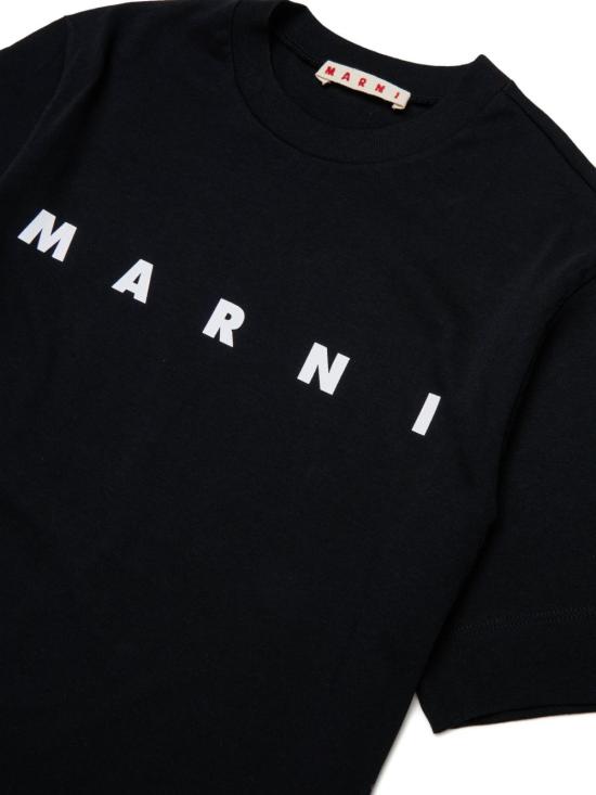 26FW [키즈] 마르니 티셔츠 M002MVM00RF 0M900 Nero - MARNI