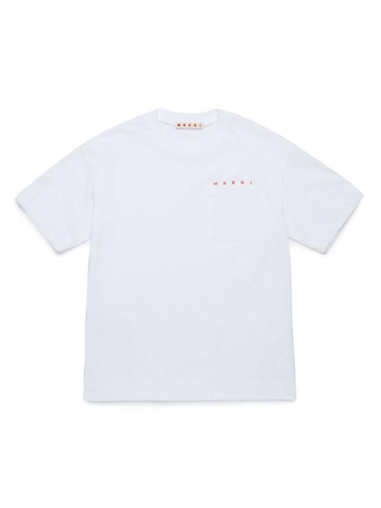26FW [키즈] 마르니 티셔츠 M01415M00RF 0M100 Bianco