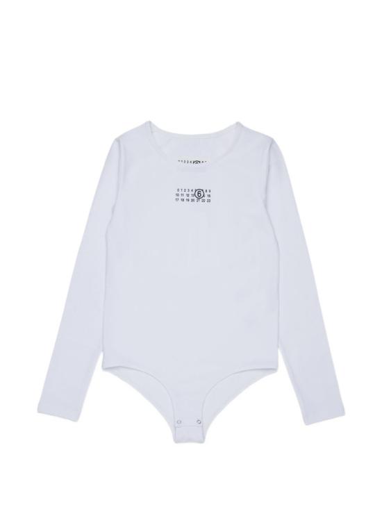 26FW [키즈] MM6 메종마르지엘라 원피스 수영복 M60911MM06L M6100 Bianco