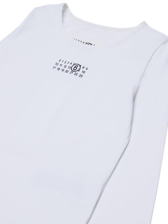 26FW [키즈] MM6 메종마르지엘라 원피스 수영복 M60911MM06L M6100 Bianco - MM6 MAISON MARGIELA