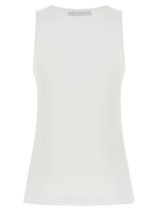 26SS 돌체앤가바나 DG 자수 & 라인스톤 립 탱크탑 F8V40ZGDDL8W0800 - DOLCE & GABBANA