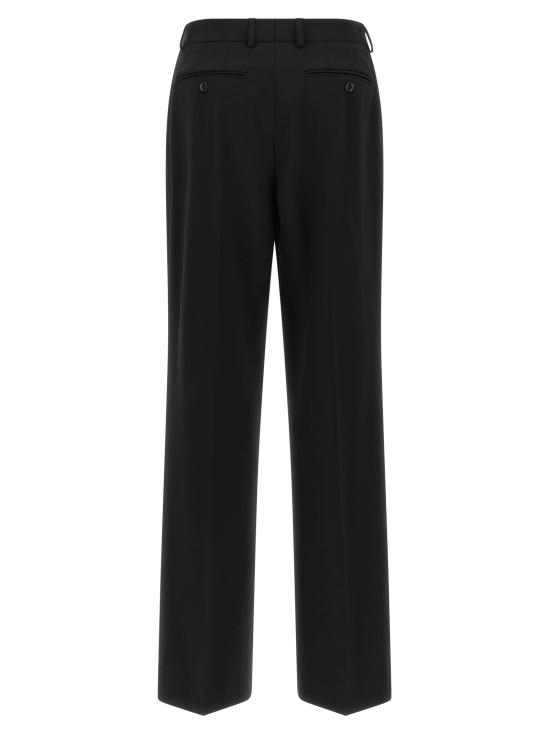 26FW 돌체앤가바나 스트레이트 팬츠 더블 핀치 팬츠 블랙 - DOLCE & GABBANA