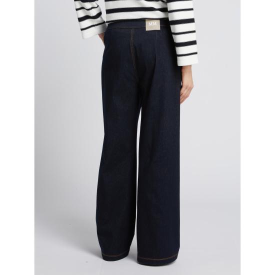 26SS 막스마라 스트레이트 팬츠 16781017 003 NAVY BLUE DOM - MAX MARA