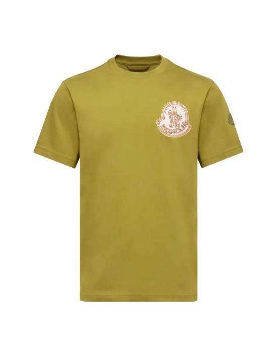 26SS 몽클레어 로고 코튼 티셔츠 8C00034 89B8U 81P OLIVE GREEN DOM