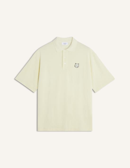 26SS 메종키츠네 폭스 헤드 오버사이즈 폴로 티셔츠 PM00211KP00010479 ALOE GREEN DOM