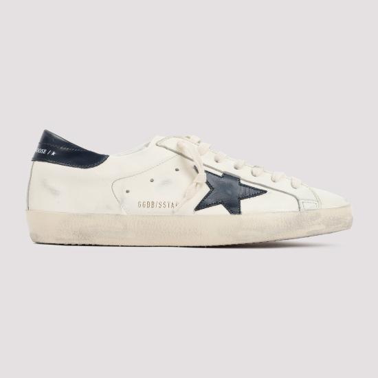 26FW 골든구스 슈퍼스타 스니커즈 GMF00101 F004164 15430 BEIGE NIGHT BLUE - GOLDEN GOOSE